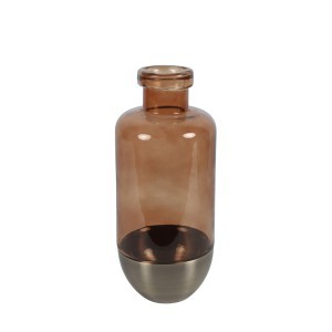 Vaza stiklinė ruda D14xH31 cm Naomi 102893