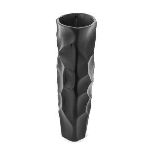 Vaza metalinė juoda sp. 22,5x10x32,5 cm DECOSILUET