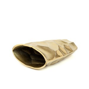 Vaza metalinė aukso sp. 20x10x26 cm DECOSILUET
