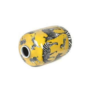 Vaza porcelianinė Zebrai 16.5x26 cm