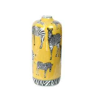 Vaza porcelianinė Zebrai 14x33.5 cm