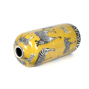 Vaza porcelianinė Zebrai 14x33.5 cm