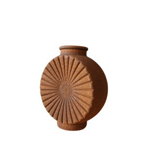 Vaza stiklinė rūdžių sp. 15,5x7x18 cm 111410