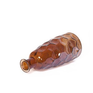 Vaza stiklinė D12,5xH30,5 cm rudos spalvos Karin Countryfield 112692