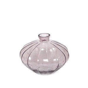 Vaza stiklinė D19xH15 cm rausvos spalvos Beatrice Countryfield 112711