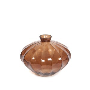 Vaza stiklinė D19xH15 cm rudos spalvos Beatrice Countryfield 112710