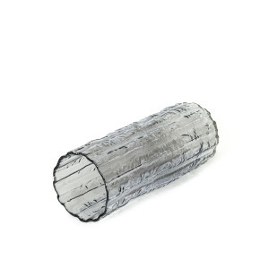 Vaza stiklinė pilkos sp. D12xH30,5 cm HR-ICE1230