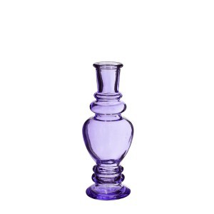 Vaza/žvakidė stiklinė violetinė D5,5xH15,5 cm Venice 118752