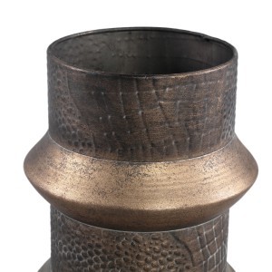 Vaza metalinė rudos/aukso spalvos D18xH30 cm Danzic PTMD 105797