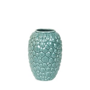 Vaza keramikinė pilkos/žalios (mix) spalvos 22 cm 32325