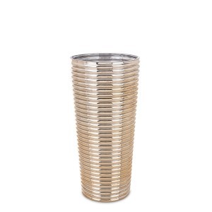 Vaza stiklinė aukso spl. 30x14x14 cm 172039