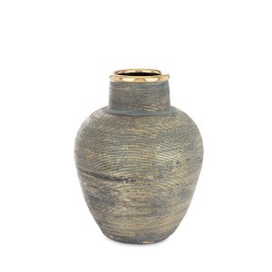 Vaza keramikinė bronzos spl. 28x22x22 cm 171394