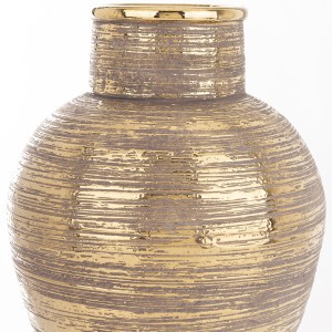 Vaza keramikinė aukso spl. 32x24x24 cm 171400