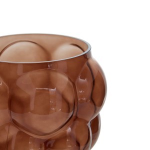 Vaza stiklinė D22xH25 cm rudos spalvos Atmosphera 210203