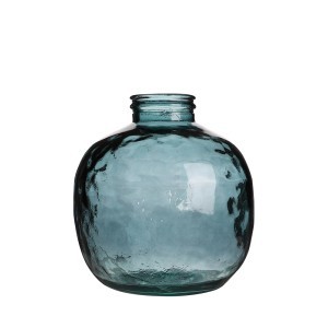 Vaza perdirbto stiklo D32xH35 cm melsva Natural Living 08080