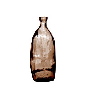 Vaza perdirbto stiklo D13xH35 cm ruda Natural Living 08064