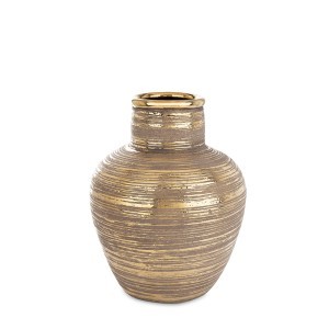 Vaza keramikinė aukso spl. 28x22x22 cm 171396
