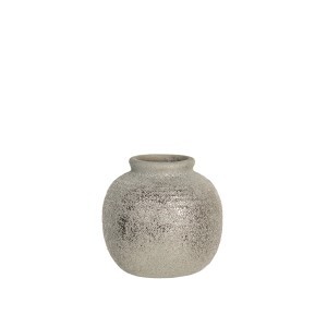 Vaza pilka apvali keramikinė 8x8 cm Clayre