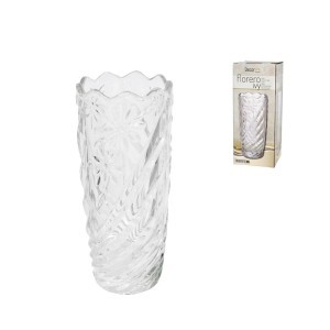 Vaza stiklinė 8x8x19.5 cm 8430540787291