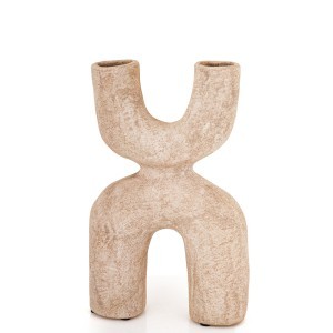 Vaza keramikinė smėlio spl. Etno 30x19x7 cm