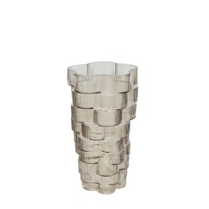 Vaza stiklinė D16,5xH30 cm (mix - rusvos/mėlynos spalvos) Atmosphera 210139