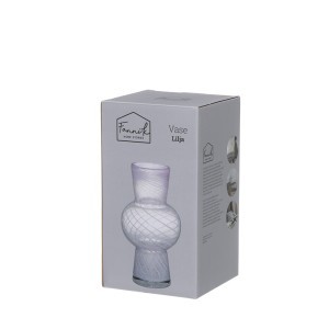 Vaza stiklinė D14xH24 cm alyvinės spalvos Fanni K 644543