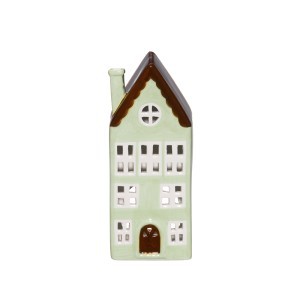 Žvakidė keramikinė Namukas 8,5x8,5x20,5 cm žalsva 4Living 630579