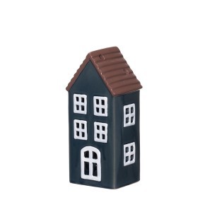 Žvakidė keramikinė Namukas 8x6,5x17,5 cm tamsiai mėlyna 4Living 629016