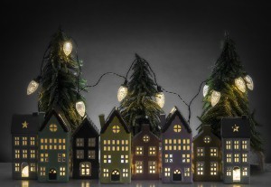 Žvakidė keramikinė Namukas 8x6,5x17,5 cm tamsiai mėlyna 4Living 629016