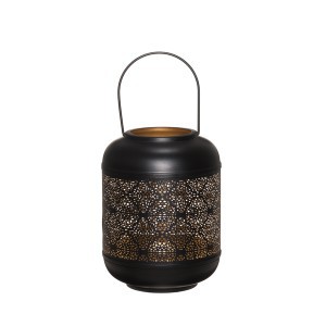 Žibintas metalinis, juodos spalvos 20x20x26 cm Cassandra 4Living 628444