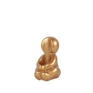 Žvakidė aukso spalvos betoninė 5x6x8 cm Apsikabinimas 118760