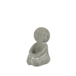 Žvakidė pilkos spalvos betoninė 5x6x8 cm Apsikabinimas 118758