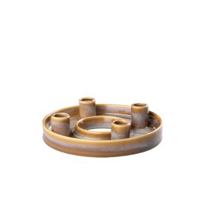 Žvakidė keramikinė 4 žvakėms D21,5xH4,5 cm Fanni K 628420