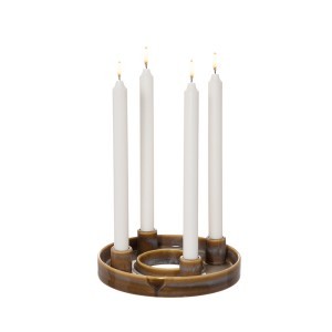 Žvakidė keramikinė 4 žvakėms D21,5xH4,5 cm Fanni K 628420