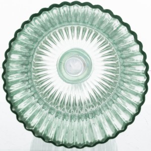 Žvakidė stiklinė žalia 40x11,5x11,5 cm 154161