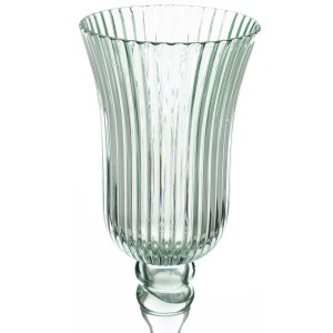 Žvakidė stiklinė žalia 40x11,5x11,5 cm 154161