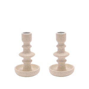 Žvakidės 2 vnt. keramikinės 14x17x8 cm HE2255 Hestia Widdop