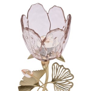 Žvakidė Gėlės žiedas metalinė 28.5x11.5x10.5 cm HE2519 Hestia Widdop