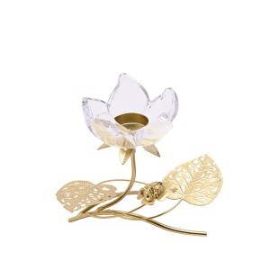 Žvakidė Lotoso žiedas metalinė 18x19x13 cm HE2536 Hestia Widdop