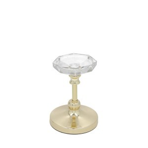 Žvakidė stiklinė/metalinė 11.5x15 cm aukso sp. 8445393495927