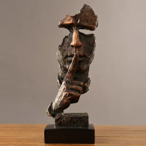 Skulptūra Veidas bronzinės sp. 12x11x35cm W8000-302