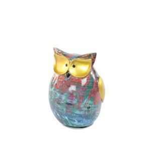 Figūrėlė Pelėda marga 15x10.5 cm HR-V014