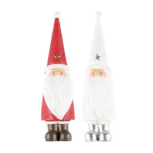 Figūrėlė keramikinė Kalėdų senis 6,5x6x22 cm Winteria 617213 KLD