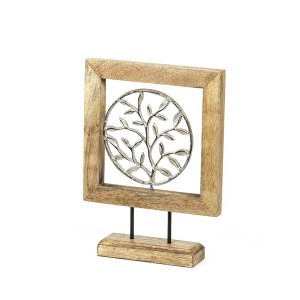Dekoracija pastatoma Medis metalinis, aukso spalva Giftdecor 91069