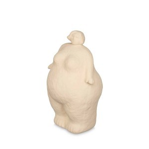Figūrėlė Stovinti moteris keramikinė rusva 11x14x25 cm Giftdecor 94258