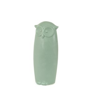 Statulėlė Pelėda keramikinė pilkos/žalios spalvos (mix) 29 cm 32287