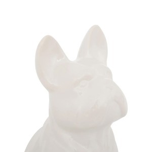 Statulėlė keramikinė Buldogas baltos sp. 23,5x18x12 cm Atmosphera 168329D