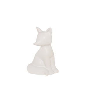 Figūrėlė Lapė porcelianinė 10x8,5x15 cm baltos spalvos Winteria 626969