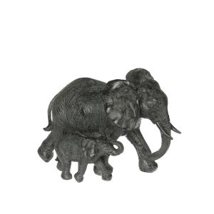 Figūrėlė Drambliai polirezininė 12x22,5x15,5 cm Atmosphera 120769