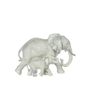 Figūrėlė Drambliai polirezininė 12x22,5x15,5 cm Atmosphera 120769